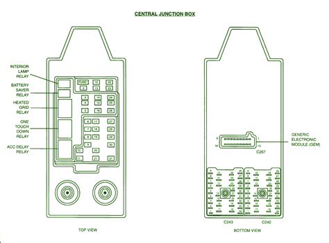 ford fuse 24 7.5 amps in the central junction box|central junction box diagram.